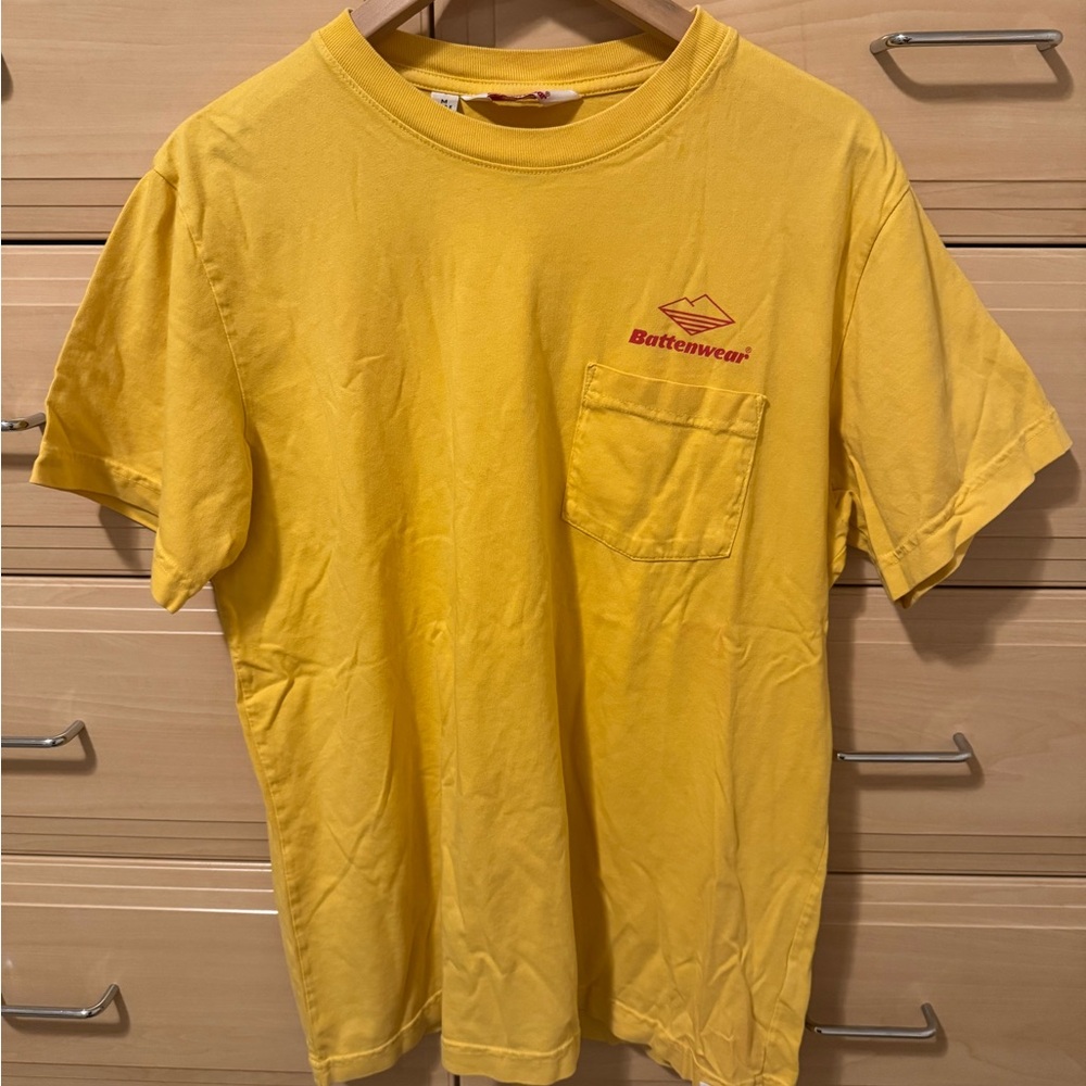 Battenwear Yellow Men's T-Shirt